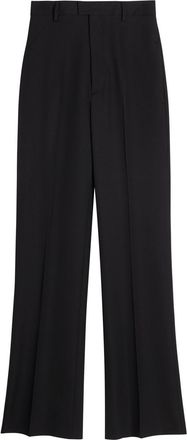 ARMARIUM Carlo Straight-leg Wool Trousers - Black - 38 (UK6 / XS)