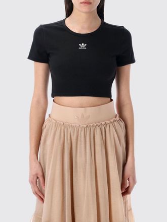 adidas T-shirt cropped Adidas Originals in misto cotone stretch