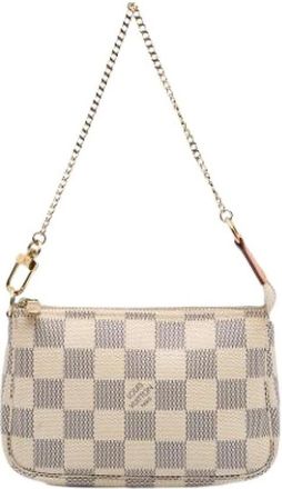 Louis Vuitton Pre-owned Mini Bags, female, White, Size: ONE SIZE Pre-owned Canvas handbags