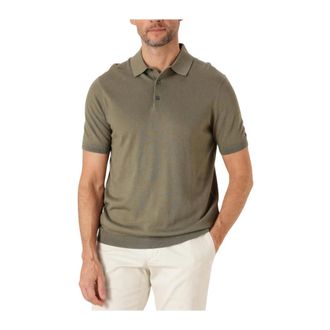 Tommy Hilfiger Tops, Heren, Groen, XL, Katoen, Groene Katoen Lyocell Polo Shirt