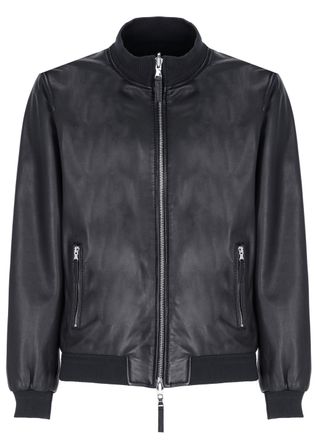 The Jack Leathers Navy Blue Dennis Reversible Leather Jacket