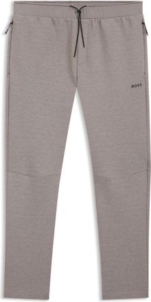 BOSS Reflective-detail tracksuit bottoms in a regular fit