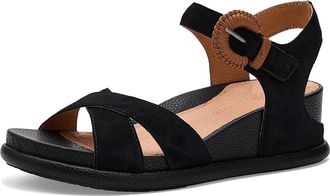 Gentle Souls Jaylee Womens Wedge Shoes Black Suede : 9.5 M, Leather