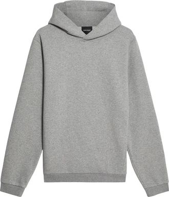 Lyle & Scott Logo Brushback Pullover Hoodie - Heren - Hoodies - Grijs - S - Katoen - Hoodies & sweatvesten
