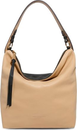 Aimée Ava Leather Hobo Bag in Camel/Black at Nordstrom
