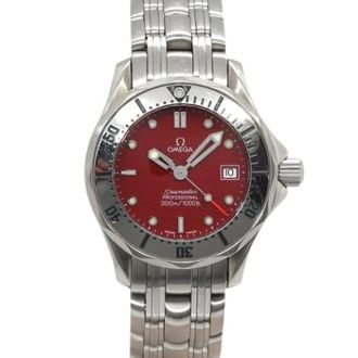 Omega Pre-owned Watches, female, Red, Size: ONE SIZE Pre-owned Vintage Wristwatch