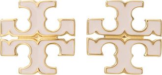 Tory Burch Small Icon Stud Earrings in Pink Snow at Nordstrom