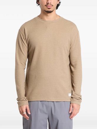Craft waffle layer T-shirt - Neutrals