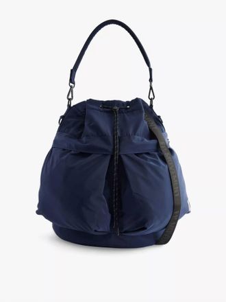 Free People Ego Boost Mega Bucket Bag In Midnight Navy