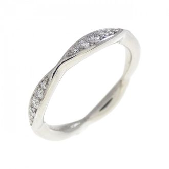 Chanel Platinum 950 Band Ring (Pre-Owned)