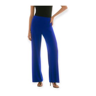 Joseph Ribkoff Polyester Broek - Dames - Wijde Broeken - Blauw - S - Polyester - Broeken
