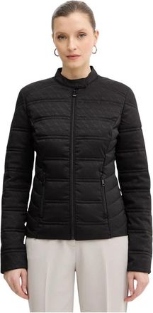 Guess 4G Logo Puffer Jas - Dames - Zomerjassen - Zwart - S - Leer - Jassen