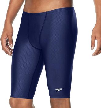 Speedo Hex Heat Jammer Mens Blue Performance Racing Suit Swimwear SRT281