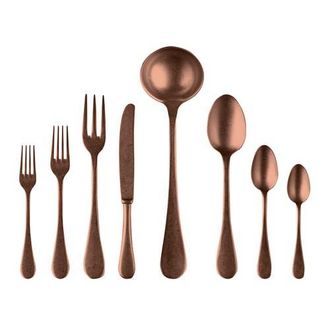 Mepra Vintage Pewter Flatware Set - 43 Pieces in Bronze at Nordstrom