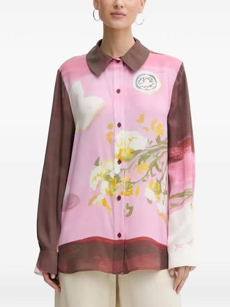 Stine Goya Camicia a fiori - Rosa