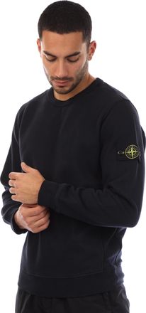 Stone Island Mens Crewneck Sweatshirt in Navy Cotton - Size X-Large