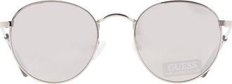 Guess Smoke Mirror Round Ladies Sunglasses GF6011 10C 48