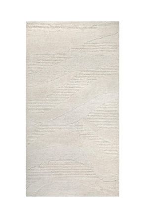 Wecon Home Alfombra crudo dise&ntilde;o tufting a mano en relieve 70x140