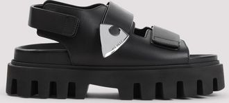 Alexander McQueen Leather And Rubber Sandals