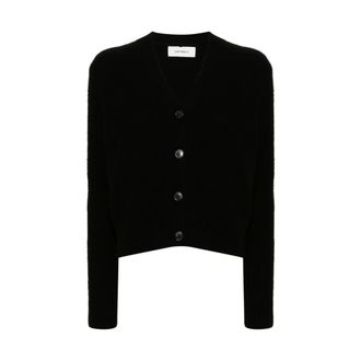 Lisa Yang Truien & Vesten, Dames, Zwart, XS, Kasjmier, Marionette V-hals Cardigan