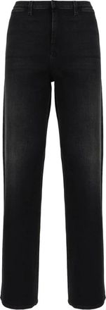 Gucci Straight-Leg Stretch Cotton Denim Jeans - Dames - Regular Fit Jeans - Zwart - W27 - Denim - Jeans