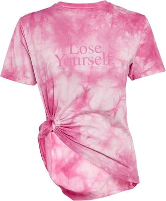 Paco Rabanne T-shirt con fantasia tie dye - Rosa