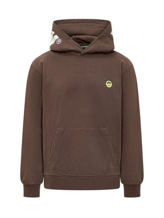 Barrow Brown Logo Hood Sweatshirt