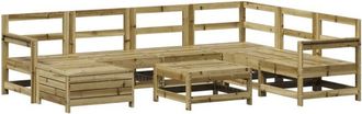 vidaXL 8 Piece Garden Sofa Set Impregnated Wood Pine vidaXL