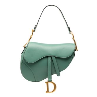 Dior Tweedehands leren zadel tas