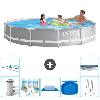 Intex Piscina Prism Frame Redonda - 366x76 Cm - 8-piezas S21199