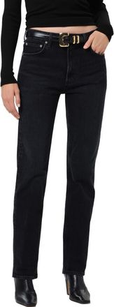 Citizens Of Humanity Zurie High Waist Straight Leg Jeans in Willow Black at Nordstrom, Size 30