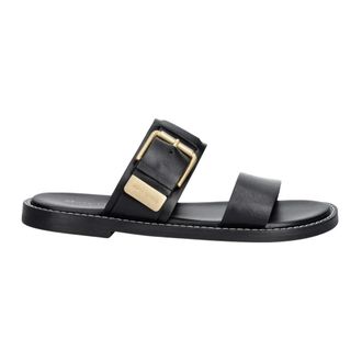 Marc O'Polo Schoenen, Dames, Zwart, 38 EU, Leer, Stina 1A Slides