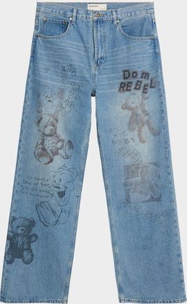 DOMREBEL Mens Stuffy Bootcut Jeans