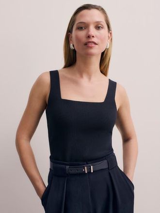 The Fold Keighley Sculpt Knit Top in Navy at Nordstrom, Size X-Large