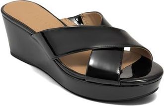 Aerosoles Cruis Platform Wedge Sandal in Black at Nordstrom, Size 7.5