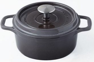 Invicta Cacerola Redonda De Hierro Fundido Esmaltado 20cm Taupe - 402207 - Invicta