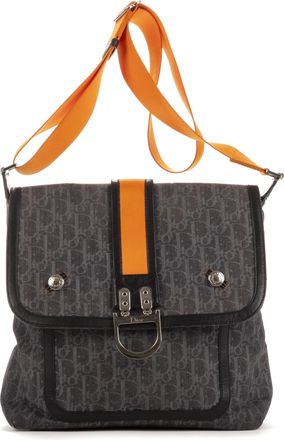 Dior Pre-owned Womens Trotter Messenger Flap Shoulder Bag - Blue/Navy - One Size