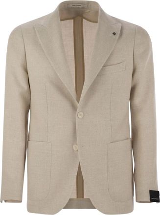 Tagliatore Blazer due bottoni con tasche - Toni neutri