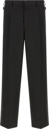 Cellar Door Black Nev Cotton Velvet Chino Trousers