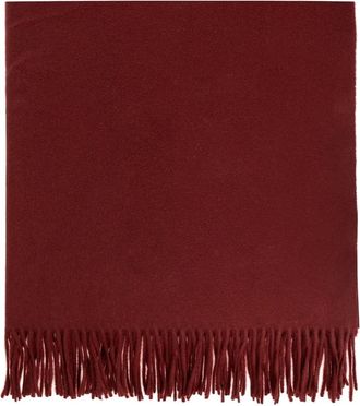 Max Mara Sjaal met franje - Rood