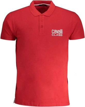 Cavalli Polo met korte mouwen - Heren - Polos - Rood - L - Katoen - Tops
