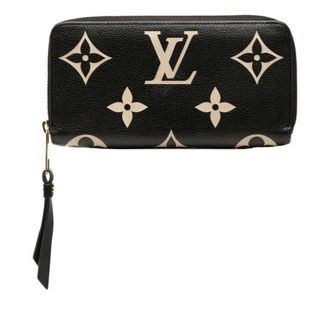 Louis Vuitton Monogram Empreinte Black Leather Long Wallet (Bi-Fold) (Pre-Owned)