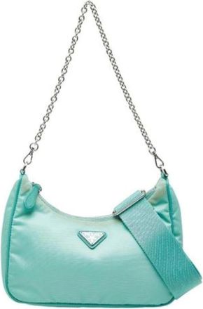 Prada Pre-owned Mini Bags, female, Green, Size: ONE SIZE Pre-owned Leather Mini Bag