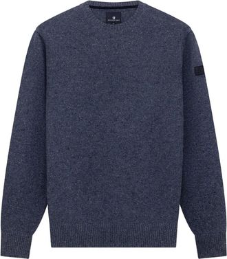 State of Art Gebreide trui met ronde hals - Heren - Truien - Blauw - Maat: L