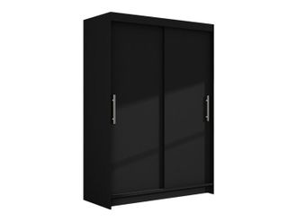Mirjan24 Mobilier1 - Armario Closico 117, Negro, 200x120x58cm, Puertas De Armario: Correderas, N&uacute;mero De Estantes: 0