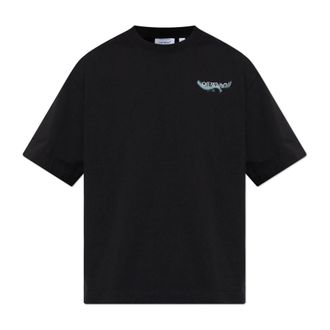Off-white T-Shirts, male, Black, Size: 2XL Logo T-Shirt