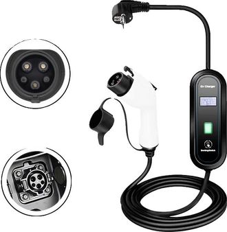 OEM Cargador De Veh&iacute;culos El&eacute;ctricos De 3,5 Kw, Estaci&oacute;n De Carga Port&aacute;til Tipo 2, Carga R&aacute;pida, Protecci&oacute;n Impermeable Ip66, Monof&aacute;sico De 220 V, 3,5 Met