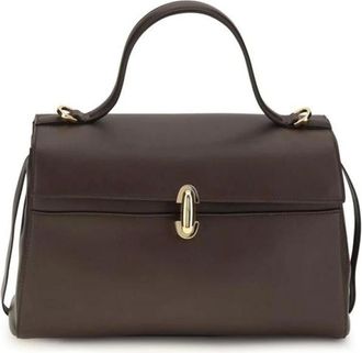 Savette Soft Symmetry Handtas - Dames - Tassen - Bruin - Maat: ONE Size Leer