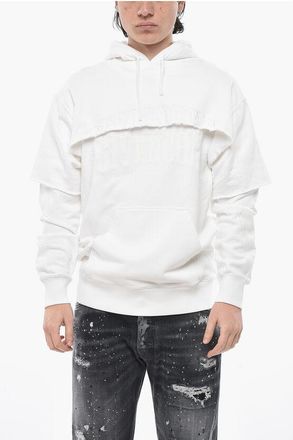 Givenchy Hoodie Sweatshirt COLLEGE in Double Fabric with Embroidery size Xs