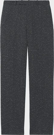 Alexander McQueen Men & apos;s Flecked Pinstripe Tailored Trousers